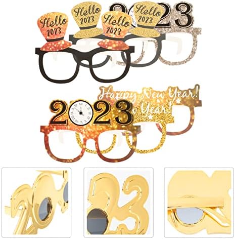 Soimiss 2023 naočare 6 pakovanja naočare za srećnu Novu godinu 2023 Fancy naočare za novogodišnju zabavu proslava zabava Favors za