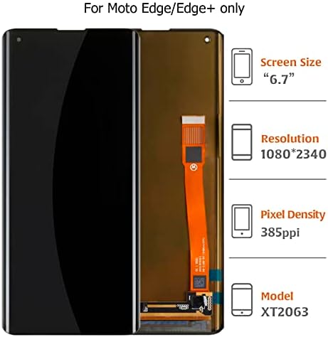 A-um za Motorola Moto Edge/Edge+ XT2063 LCD ekran dodirni ekran za digitalizaciju za Motorola Moto Edge 5G XT2063-1 XT2063-2 XT2063-3