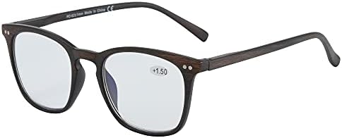 ZENOTTIC Blue Light blokiranje naočara naočare za čitanje pravougaonik lagan za muškarce 0 1.0 1.5 2.0 2.5 3.0 3.5