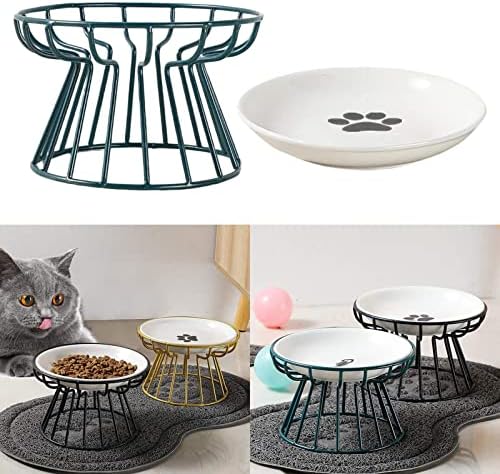 Friendly Anti povraćač CAT ploča, uzdignuta posuda za uvlačenje mačaka, uzdignuta posuda za podizanje keramičke posude za mačke, hrana