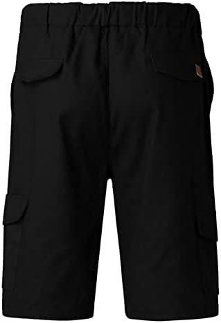 Miashui Casual Tie ljetni muški modni sportski teretni pantalone ravne noge labave kratke hlače za plažu mala kuća