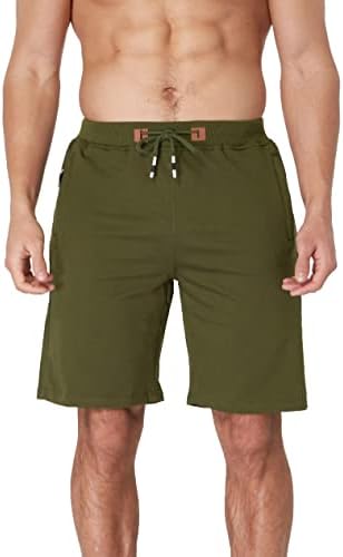 Tansozer muški kratke hlače Ležerne prilike za vježbanje s elastičnim džepovima struka i patentnim zatvaračem