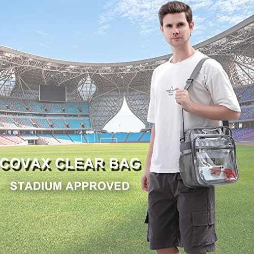 Clear Bag Stadium Approved, Clear Crossbody messenger torba preko ramena sa podesivim remenom za koncerte, sportske događaje