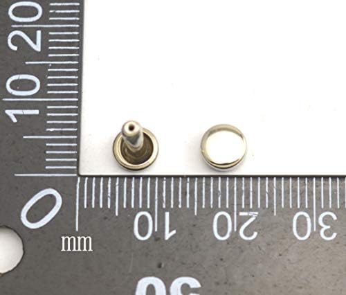Wuuycoky Silvery dvostruki kap plan za zakovice Chessman metalni nosač 5 mm i post 5 mm pakovanje od 100 setova