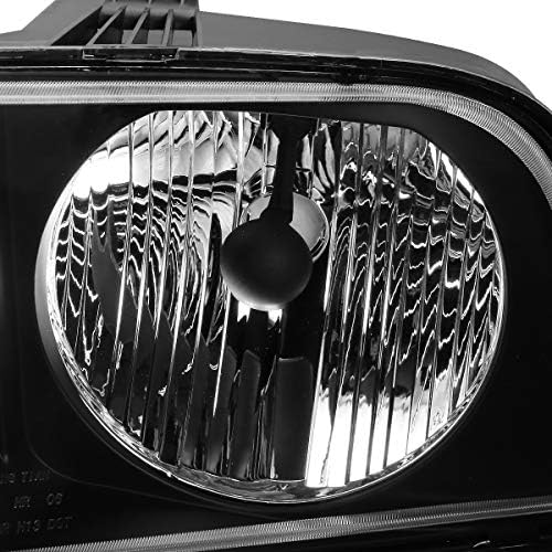 DNK MOTORING OEM-HL-0032-L crno kućište u fabričkom stilu zamjena lampe sa strane vozača za 05-09 Mustang