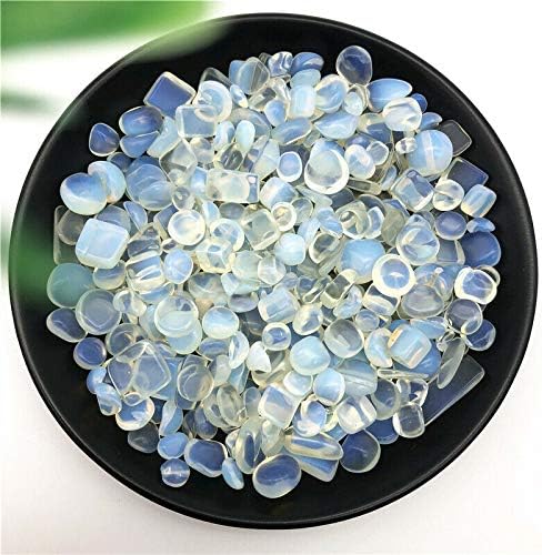 ERTIUJG HUSONG306 50g 5-10mm bijeli Opal polirani Šljunčani kamen uzorak za Iscjeljivanje kristalno kamenje prirodno kamenje i minerali