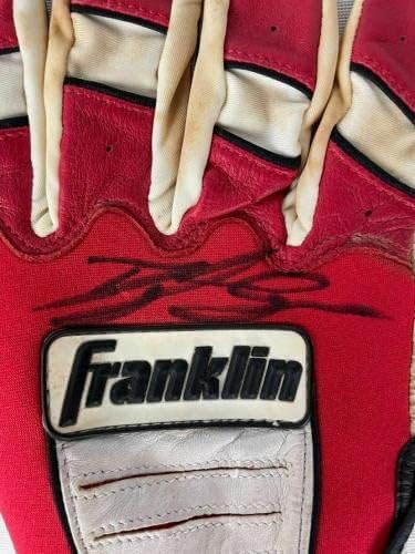 Dylan Cozens potpisao autograme Bejzbol Batting Glove JSA # R32466-MLB rukavice sa autogramom