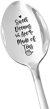Slatki snovi izrađeni su od čajnih kašika kašike - lampica čaja od nehrđajućeg čelika ugravirana kašika smiješna poklona za maturanti božićni rođendan