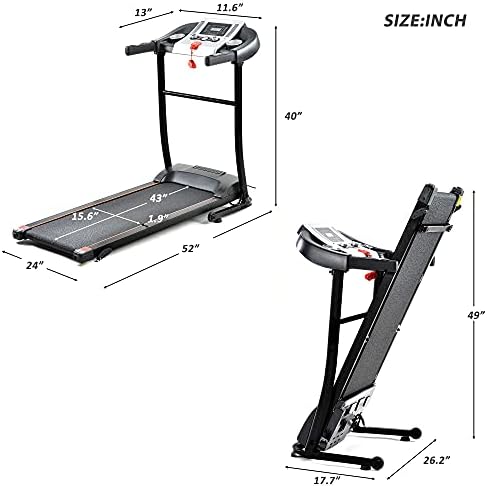 Treadmill s automatskim nagibom električna traka za bicikle preklopna staza za hodanje u zatvorenom hodanju za trčanje i hodanje trčanja