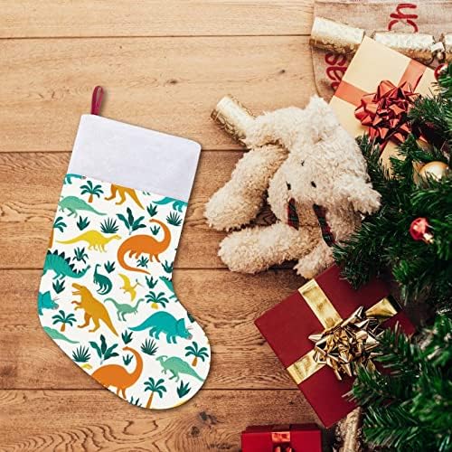 Dinosaurusi uzorak božićne čarape božićne čarape torbice kuće Porodični Xmas Decor