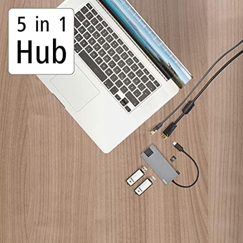 Hama USB-C Multiport, 5 portova, HDMI+LAN
