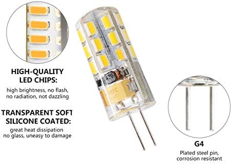 G4 3W LED sijalica ,G4 Bi-Pin baza,30w halogene sijalice ekvivalent,AC/DC 12V 3000K toplo Bijela za plafonsko osvjetljenje, pod Counter