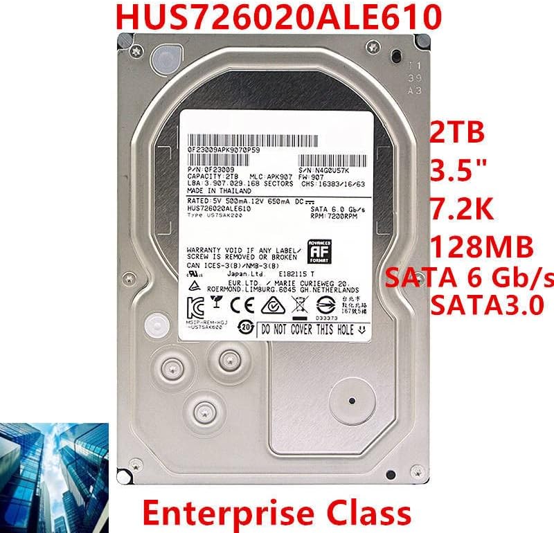 HDD za Hgst 2TB 3.5 SATA 6 Gb/s 128MB 7200RPM za interni Hard Disk za klasu preduzeća HDD za HUS726020ALE610