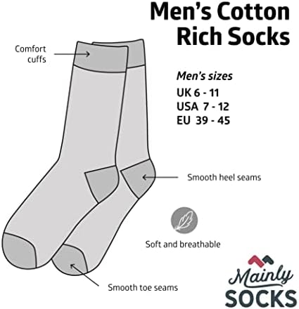 Muške čarape Stripey pruge uzorak predstavljaju poklon za njega ležerna veličina 7-12 jedna veličina