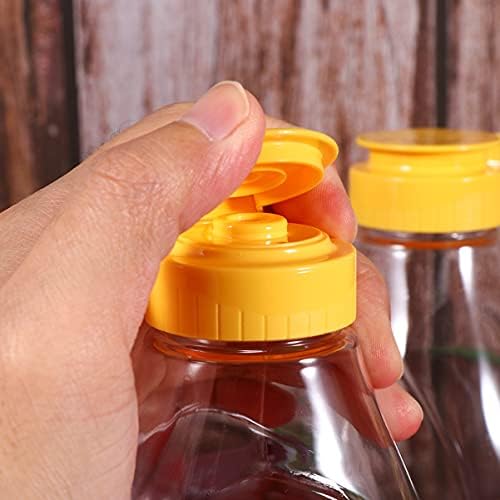 Doitool 4kom Plastična bočica meda za višekratnu upotrebu dozator za ceđenje meda sa preklopnim poklopcima držač džema za preliv za
