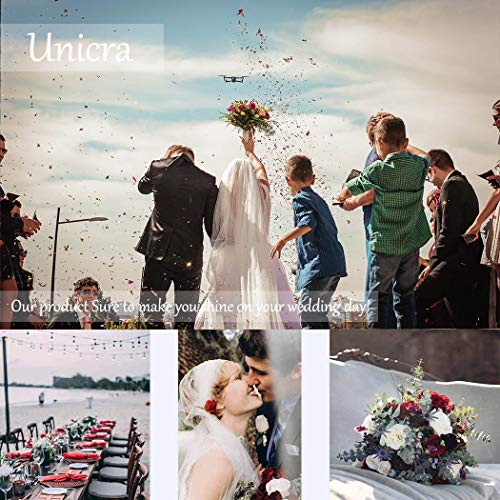 Unicra Bride Flower Wedding Hair Vine Silver Crystal Bridal Hair Piece Hair Accessories For Women and Girls