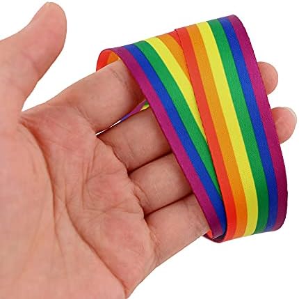 LGBT svijest pride Badge držač sa Lanyard Lanyards Id značke Rainbow Flag vertikalna kartica slučaj zaštitnik torbica sa jasnim prozorom