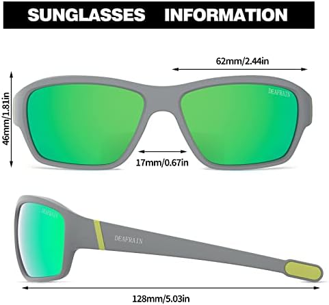 DEAFRAIN sportske polarizirane naočare za sunce za muškarce žene ribolov trčanje Golf neraskidiva tr90 okvir UV400 zaštita