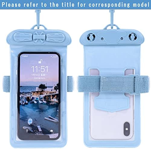 Vaxson futrola za telefon, kompatibilna sa HTC U20 5G vodootpornom torbicom suha torba [ ne folija za zaštitu ekrana ] plava