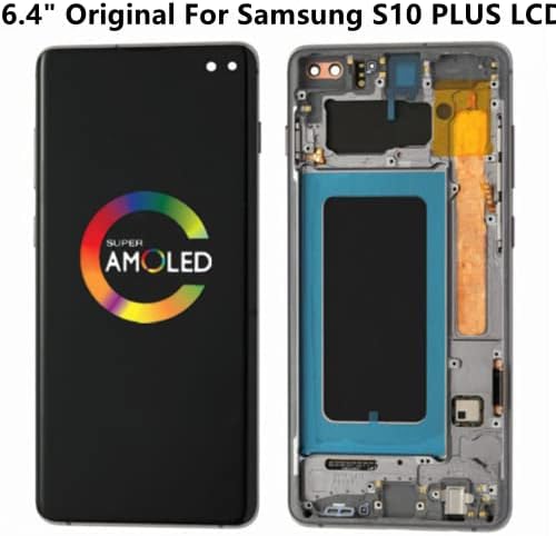 6.4 Original za Samsung Galaxy S10 Plus SM-G975f SM-G975F / DS SM-G975U SM-G975w zamjena LCD ekrana S10plus sklop Digitalizatora ekrana