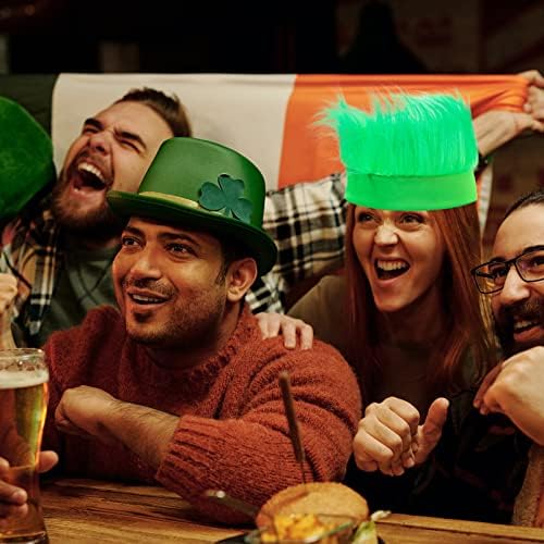Didiseaon 2kom St Patricks dan cilindar zeleni Leprechaun kostim šešir kapa Patricks dan irski Shamrock Party korist dekoracije