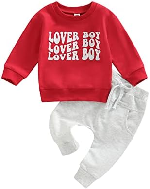 Toddler Baby Boys Odjeća za odjeću Crewneck Duksericke Dug Dug Pant Jogger 2pcs Outfits