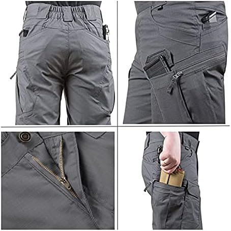 Yaxhwiv muški taktičke kratke hlače 11 Vodootporni teretni kratke hlače za muškarce planinarenje ribolovnim brzom suhom redovitim