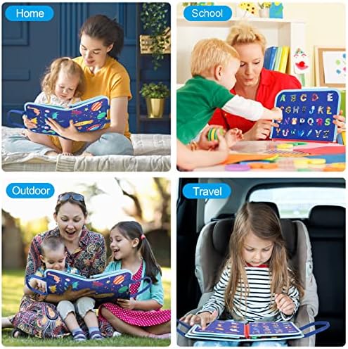 Goopreen 7-U-1 zauzeta tabla za malu djecu za 1 2 3 4 godine, Montessori igračke za dječake pokloni za djevojčice, senzorna knjiga