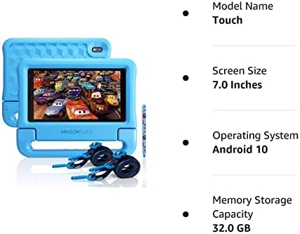 Dragon Touch KidzPad Y88X 7 Dječiji Tablet, 32 GB prostora za pohranu, 7-inčni Android tableti za djecu, kontrola roditelja, unaprijed