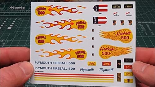 AMT AMT1068 1: 25 George Barris Fireball 500 u komemorativnom pakovanju, crveno / bijelo