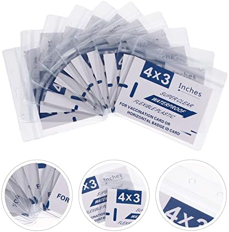 Nuobesty cards rukavi 1 Set Cover rukav Clear Holder horizontalna futrola × PVC imunizacija ponovo se zatvara prenosivi plastični