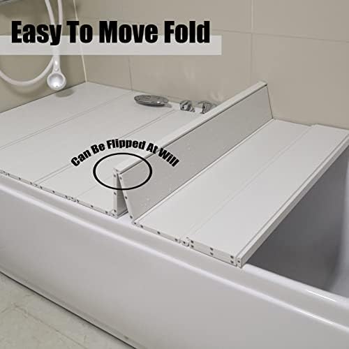 Sklopivi PVC poklopac za kadu, solidarna kupaonica Okidač za kupatilo poklopac, 1.2cm Debljina kade za skladištenje ladice za skladištenje