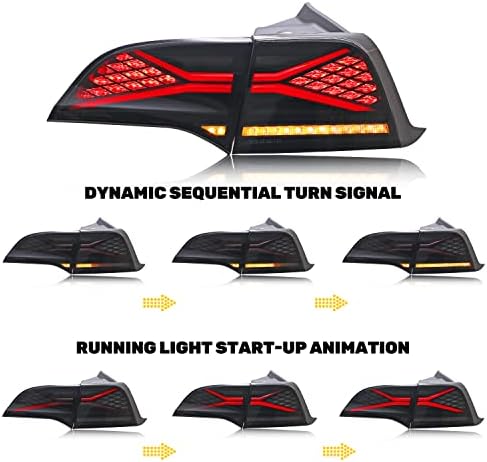 glistuning zadnje svjetlo za Tesla Model 3 Model Y 2017 2018 2019 2020 2021 2022 LED lampa u stilu X-Treme sa dimnim sočivom kočionog