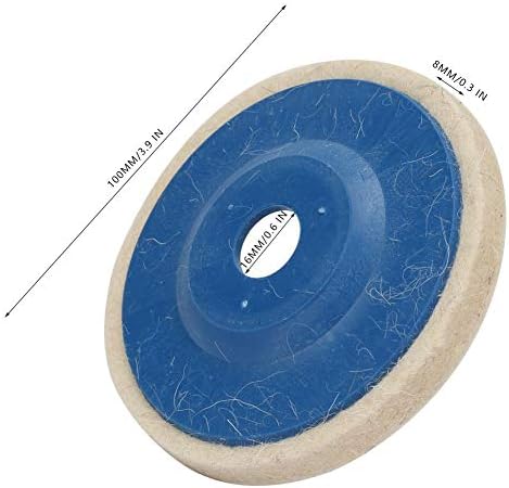 Točak za poliranje vune, 3kom 4 inča ugaoni točak od vune od filca za poliranje Staklokeramičkog kamena