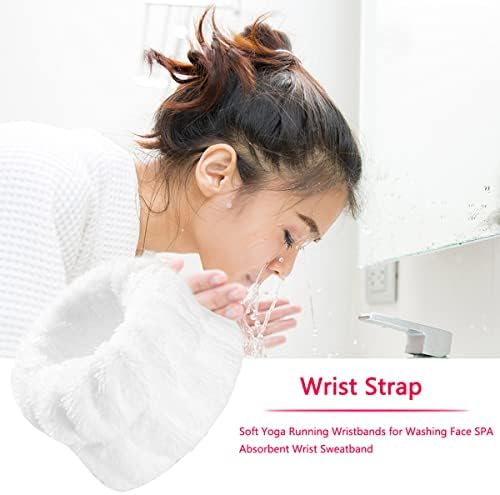 2 para Spa traka za pranje zgloba - narukvice za pranje ručnika od mikrovlakana za pranje ručnika za pranje lica upijajuće narukvice
