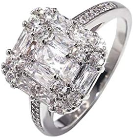 Nakit Poklon, Jushye Žene Stilski Personalizirani Metal Full Diamond Mikroinlaid Cirkon Ženski Prsten 6 Veličina Odaberite