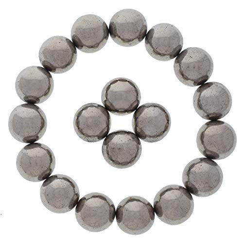 Fantasia Materijali: 100 kom srebrne magnetne Hematitne runde-veličina 0,75 inča-rasuti feritni magneti za zanate, nauku, hobije,