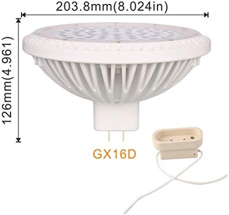 40W LED Par64 500w zamjena toplo Bijela 2700k 15 stepeni usko širenje 120v GX16D baza, bez zatamnjivanja, pakovanje od 1