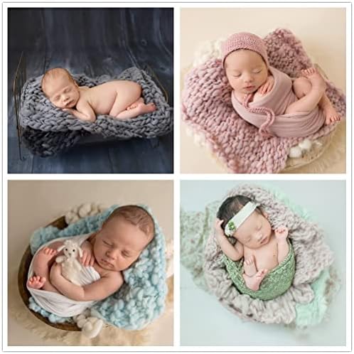 Coberllus novorođena beba Photo rekviziti pokrivač ručno rađeni pleteni twist Wrap poziranje pomoć Pozadine za dječake djevojčice