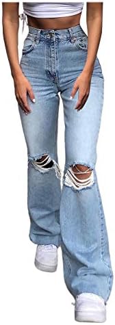 Oiuiov y2k pantalone za žene, žene y2k vrećice široko ravne noge male struk traper hlače vintage salone casual pantalone