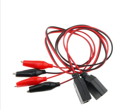 Aligator Clip Ispitni kabel sjzbin 2pcs 50cm / 19.69 inčni USB ženski do dvostrukih bakra Crokodile Stezanje test za testiranje električnog