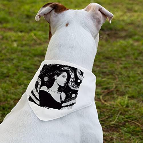 Slatka djevojka ljubimca bandana ovratnik - tiskani ovratnik za šal - grafički pas Bandana - XL