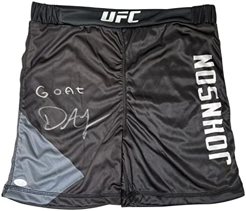 Demet Johnson autogramirani potpisani upisani kratkim hlačama UFC JSA COA moćni miš