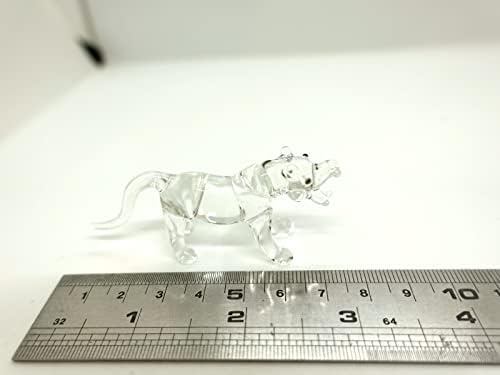 Sansukvai Tiger Minijaturne figurine Ručno puhalo staklo Art životinje Kolekcionarni poklon Početna Décor