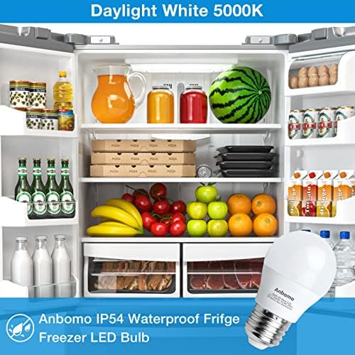 LED sijalica za frižider, vodootporna sijalica zamjena IP54 4W 40watt ekvivalent, 120v E26 Daylight Bijela 5000k 400 Lumen LED sijalica