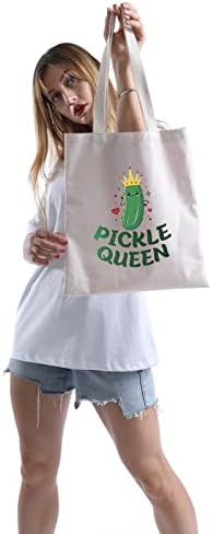 POFULL Pickle Lover poklon vegetarijanski poklon Pickle Queen torba za šminkanje Kopar Pickle poklon djevojka Pickle kozmetička torba