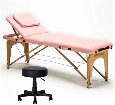 Gaoyuhong LJHA masažni krevet, prenosiva sklopiva masažna stolica od punog drveta, pogodna za tretman tetoviranja u masažnom stolu