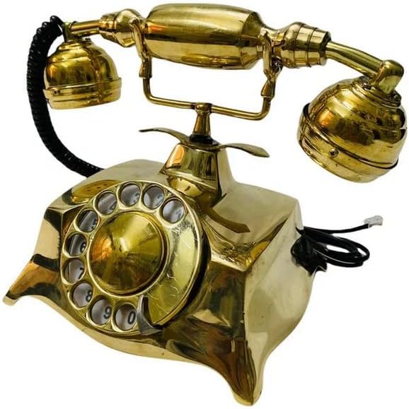 Vintage Shinny Brass Rotary Dial Cour telefon za kućni dekor