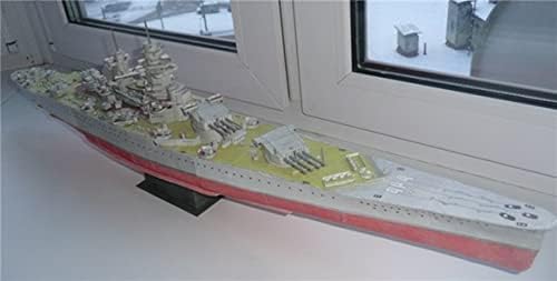 Francuski bojni brod Richelieu 3D papir model Kit igračka Deca pokloni