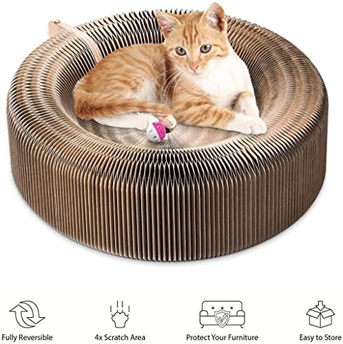SLATIOM pet Cats Scratcher Lounge Bed sklopivi sklopivi valoviti papir Deform Cats Scratch daska za mačke Bed Mat Kitten Toy Pet Supply